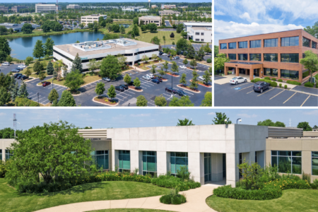 Aerial Photo Collage of Naperville Cantera Properties