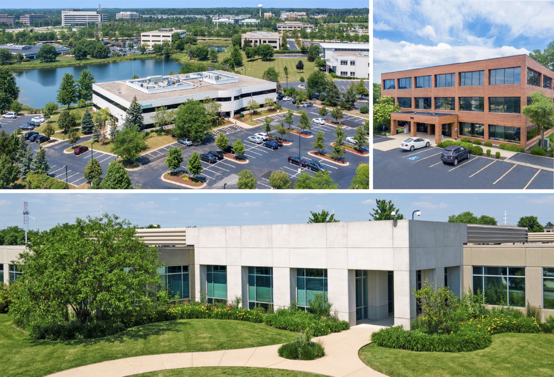 Aerial Photo Collage of Naperville Cantera Properties